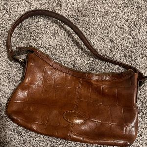 Mulberry brown leather bag
